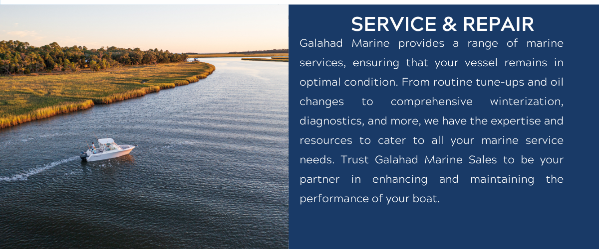 Our commitment to your boating experience goes beyond repowering. Galahad Marine provides a range of additional marine services, ensuring that your vessel remains in optimal condition. From routine tune-ups and oil changes to comprehensive winterization, diagnostics, and more, we have the expertise and resources to cater to all your marine service needs. Trust Galahad Marine Sales to be your partner in enhancing and maintaining the performance of your boat, delivering top-notch services at both our Grasonville and Essex locations.